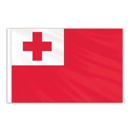Tonga Indoor Nylon Flag 3'x5'